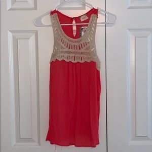 Pink and cream new tank top